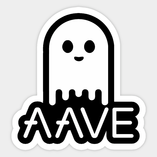 AAVE Token Coin Cryptocurrency Sticker by ImSorry Gudboy